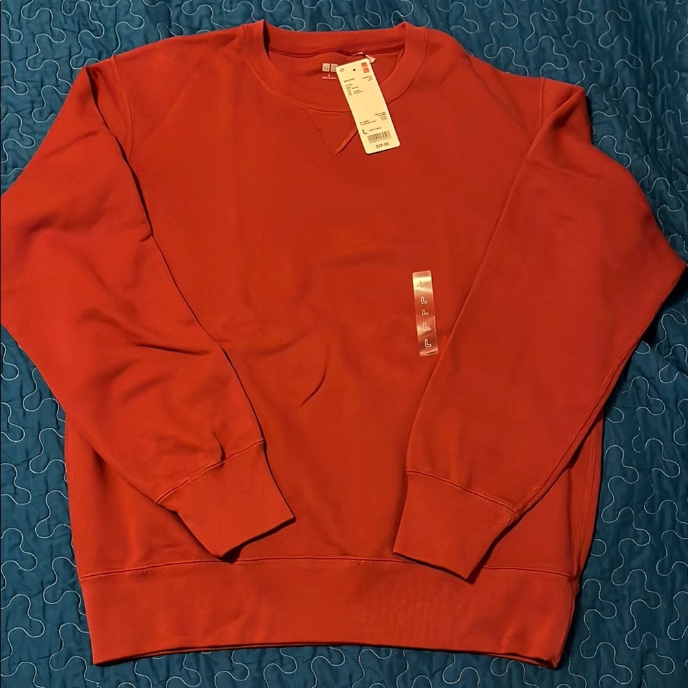 Uniqlo Red Crewneck Sweater